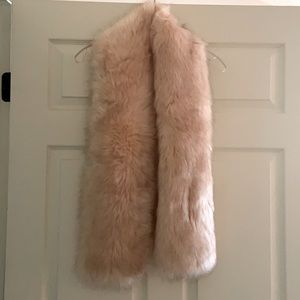 Faux fur shawl